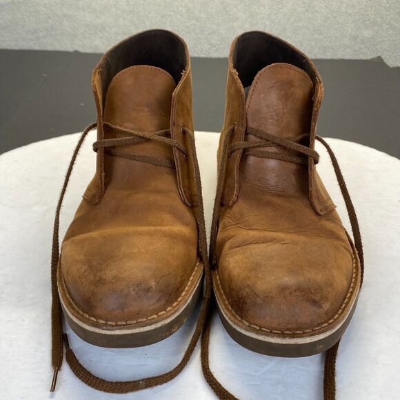 CLARKS Desert Chukka Boot Brown Leather Men\'s Size 9.5 M,Comfort,Ankle main image 11